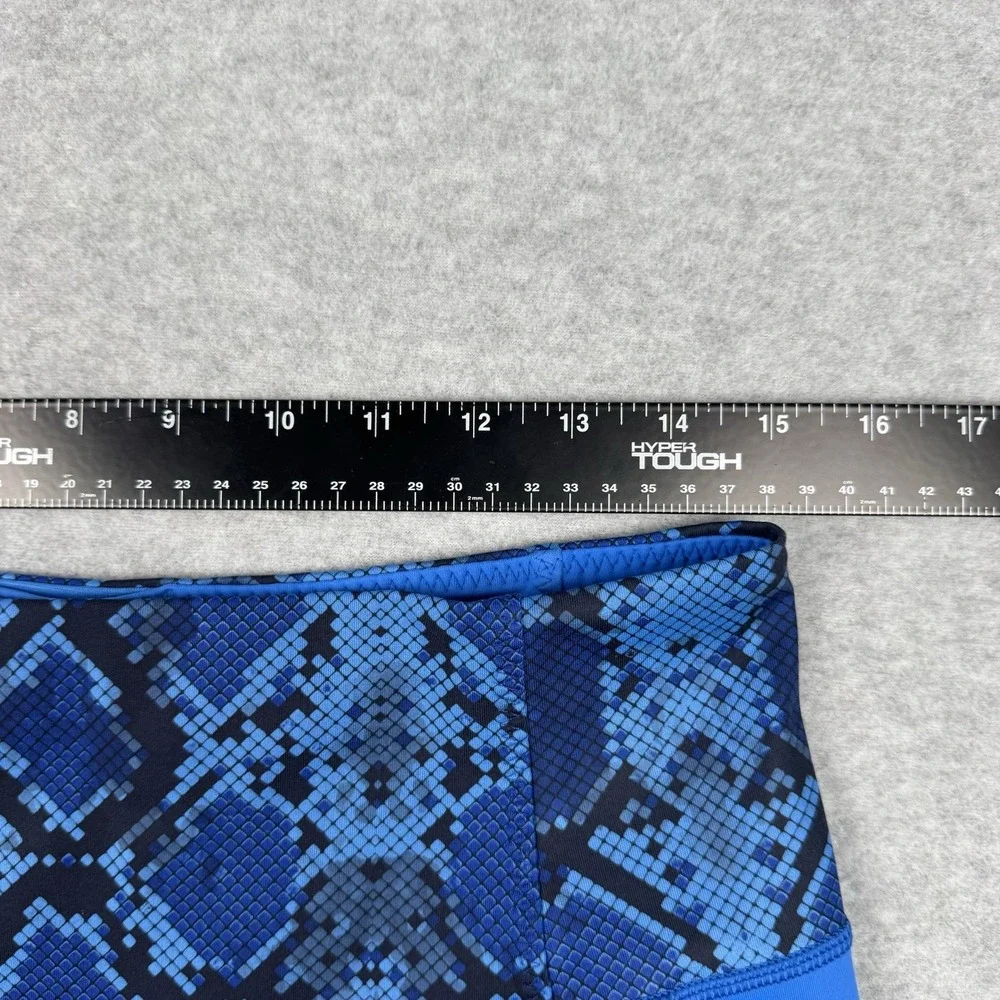 Lululemon Leggings Sz 12 All The Right Places Crop Pipe Dream Blue ziggy Snake